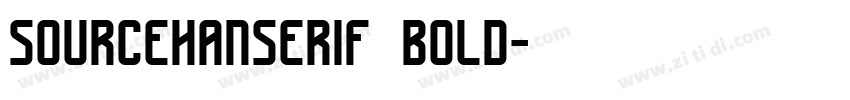 sourcehanserif bold字体转换